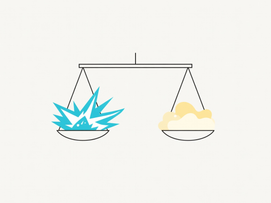 Flat vector illustration of a balance scale weighing surfactant cleansing power on the left against moisturizer lipid recovery on the right
