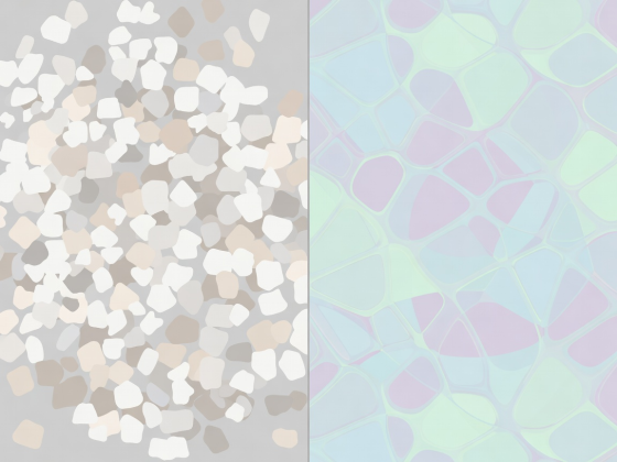 Flat vector comparison showing tinted mineral zinc oxide particles beside clear organic filter films